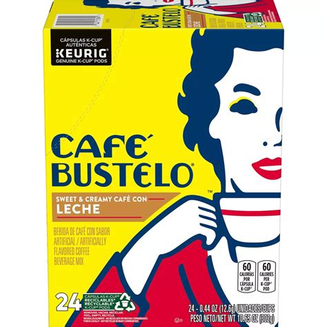 2x-Café Bustelo Sweet & Creamy Café con Leche Coffee - Keurig K-Cup ...