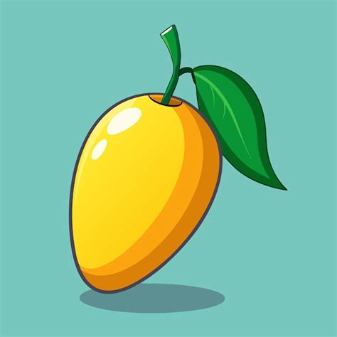 Mango fruit cartoon vector icon illustration | Premium AI-generated vector