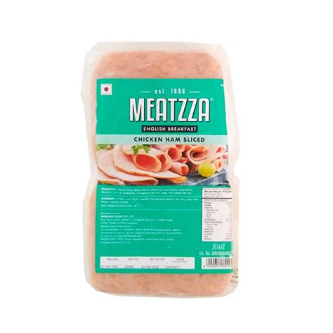 Meatza Chicken Ham Sliced 1kg – MeatMachli.com