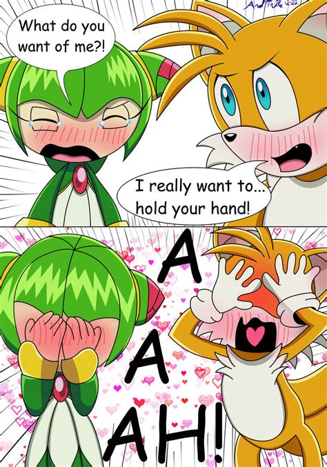 Tailsmo: Mutual Embarrassment (Tails and Cosmo) by AndTails1 on DeviantArt