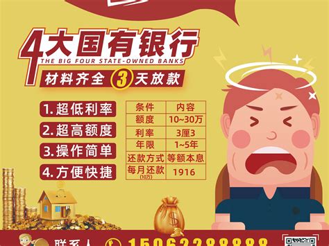 急用钱去哪儿银行贷款海报模板图片下载_红动中国