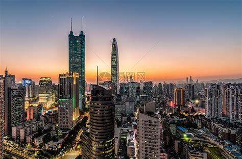 深圳城市建筑风光夜景高清图片下载-正版图片500712761-摄图网