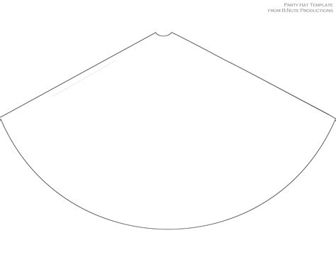 Printable Party Hat Template