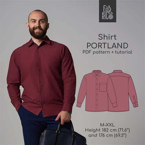 Portland men's shirt sewing pattern + video tutorial - Fabrico