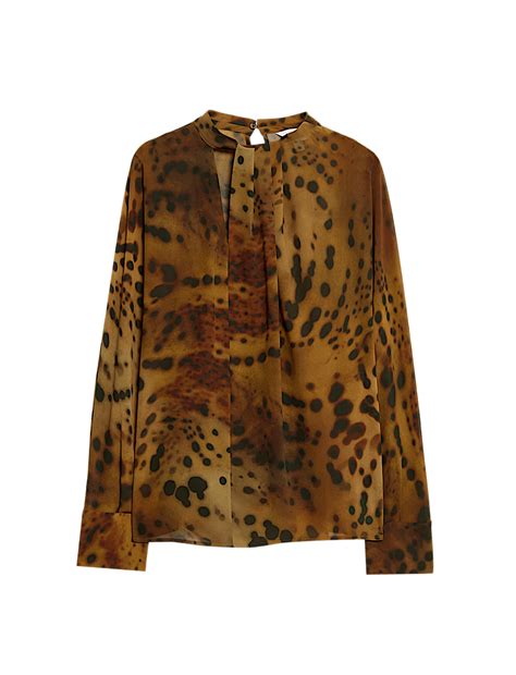 Buy Animal Print Draped Blouse at Marks & Spencer