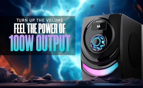 Intex Roar 1000 5.1 Channel Multimedia Speaker with Bluetooth, AUX, USB ...