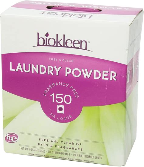 Biokleen Free & Clear Natural Laundry Detergent - Powder, Eco-Friendly ...