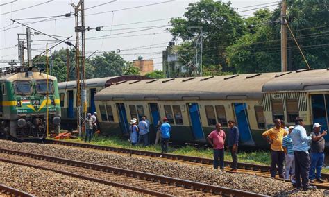 Three empty coaches of EMU derail near Chennai, traffic affected