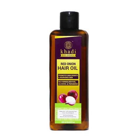 Buy KHADI SHUDDHA RED ONION HAIR OIL (250 ML) Online & Get Upto 60% OFF ...