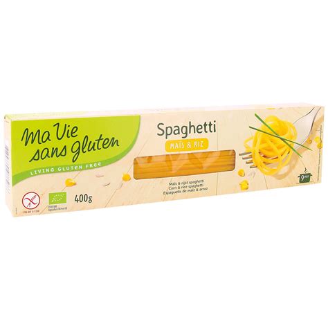 Spaghetti made with organic rice and corn flour - gluten free - Ma vie ...