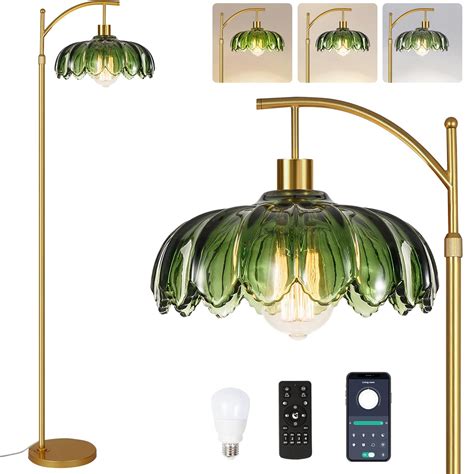ILLMTW Gold Floor Lamp for Living Room,Bedroom,Mid Century Modern ...