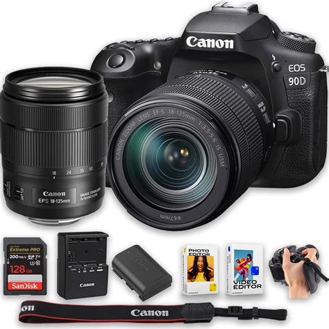 Amazon.com : Canon EOS 90D DSLR Camera Bundle with EF-S 18-55mm f/4-5.6 ...
