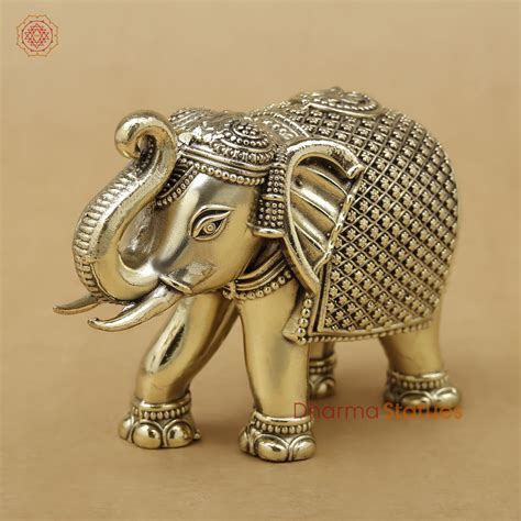 Brass Elephant Fine, 3.5" – Dharma Statues