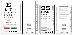 Snellen and Rosenbaum Pocket Eye Chart - Pack of 2 Cards : Amazon.in
