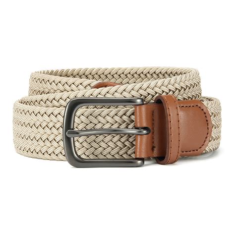 YOETEY Elastic Braided Woven Belt 1 3/8", Stretch Belts for Men, Belts ...