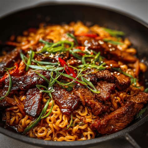 Spicy Korean Beef Noodles