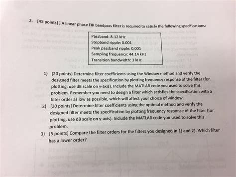 Image result for Linear Phase Fir Bandpass Filter MATLAB