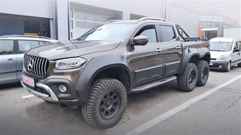 Six wheels Mercedes X-Class with Carlex Design elements