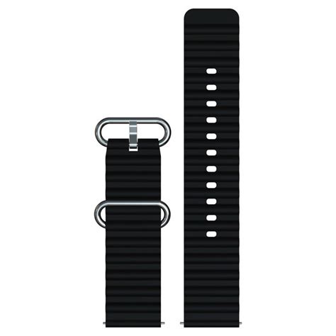Buy Online Fastrack Smart Black Silicone Bubble Strap 22 mm ...