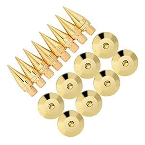 Speaker Spike Pad, Speaker Feet, Copper Height Fine Tuning Balance Nut ...