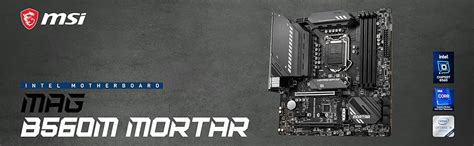 Amazon.in: Buy MSI MAG B560M Mortar Micro-ATX Gaming Motherboard (10th ...