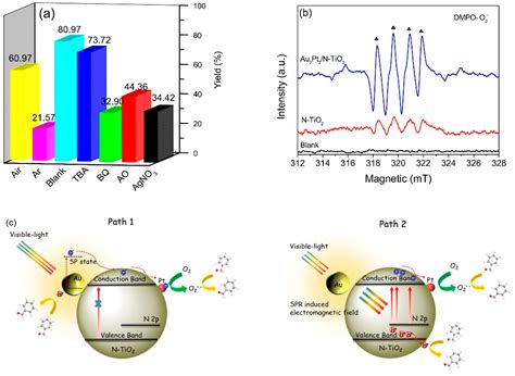 Coupling Plasmonic and Cocatalyst Nanoparticles on N–TiO2 for Visible ...