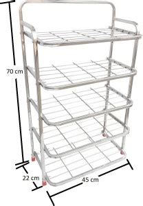 VIMART VIMART High Grade Stainless Steel Shoe Stand / Multi Utility ...