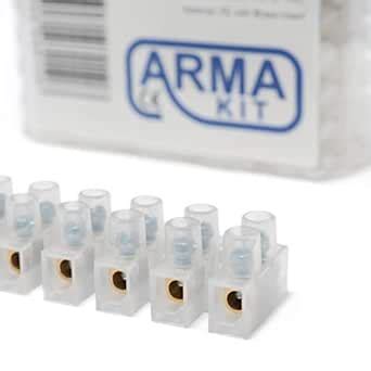 12 Way Electrical Connector Strip, Chocolate Terminal Blocks - Pack of ...