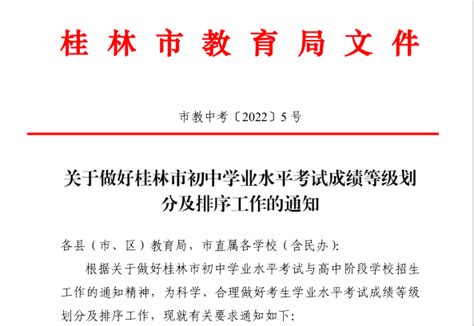 2021年广西桂林中考成绩查询、查分入口已开通【附中考成绩“一等一档”表】