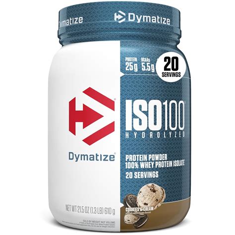 Dymatize ISO100 Hydrolyzed Whey Protein Isolate,20 Servings, 25g ...