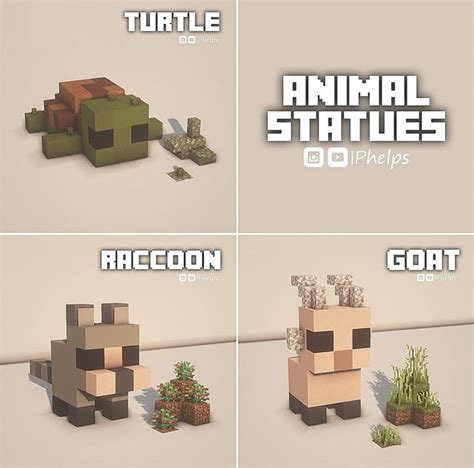 Image result for Minecraft Animal Statue Tutorial