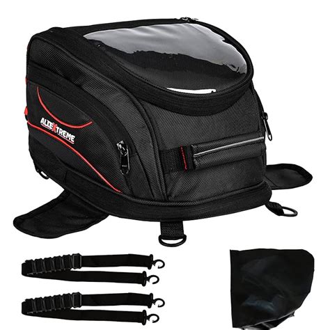Allextreme EXFTB07 Magnetic Bike Fuel Tank Bag with Night Reflectors ...