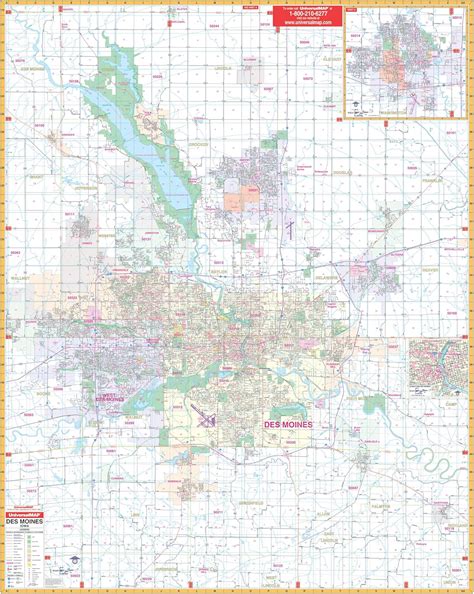 Des Moines, Ia (City Wall Maps) : Kappa Map Group: Amazon.in: Books
