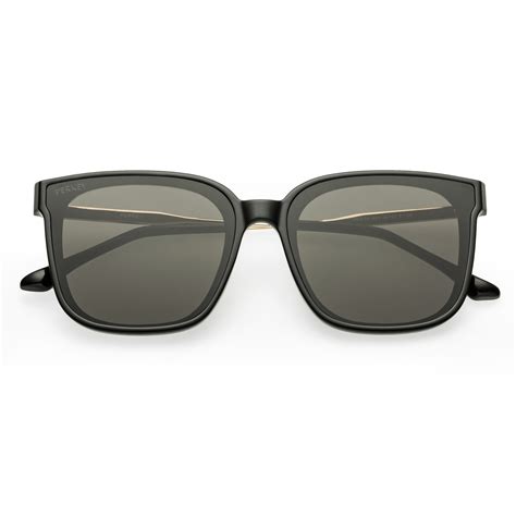 PERKEY Square-Oversized Black UV Protected Sunglasses Men Women - PRKY ...