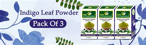 Buy VEDICAYURVEDA 100% Organic Indigo Powder 100% Organic for Hair Care ...