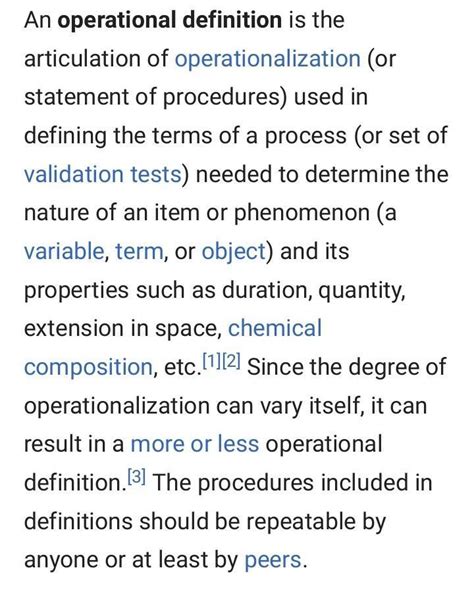 Write short notes on Operational definition - Brainly.in