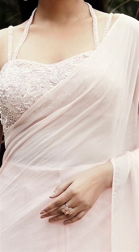 Pink Pre Draped Saree – Basanti Kapde aur Koffee