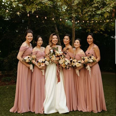 Dusty Rose And Gold Bridesmaid Dresses at Beth Anker blog
