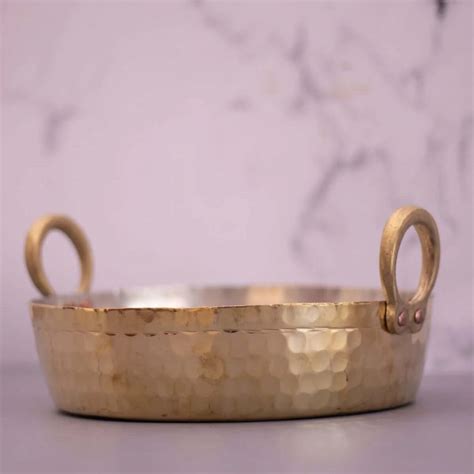 Brass Cooking Pan-Jalebi Pan-Tray | Buy Brass Cookware Online | Zishta