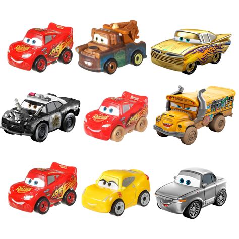 Disney/Pixar Cars Mini Racers 3-Pack (Styles May Vary) - Walmart.com ...