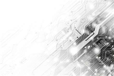 Modern white technology background | Premium AI-generated image