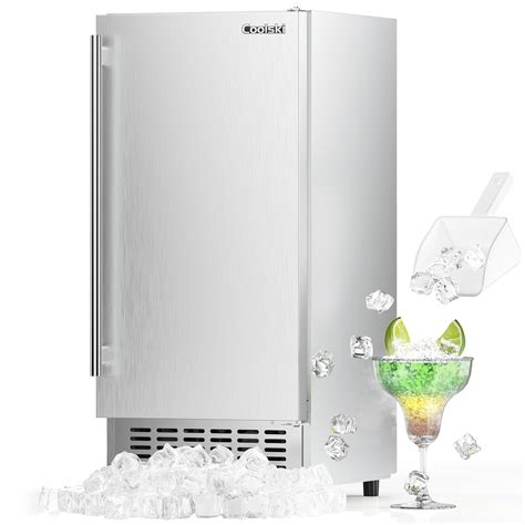 Amazon.com: Coolski Under Counter Ice Maker Machine, Stainless Steel ...