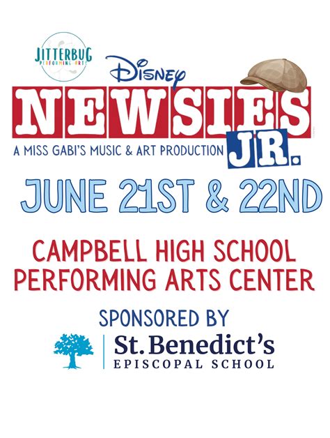 Disney’s Newsies JR. at Miss Gabi’s Music and Art - Performances June ...