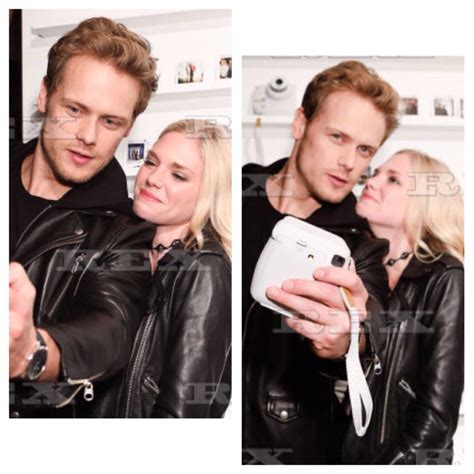 Sam heughan celebrates 37th birthday with girlfriend mackenzie mauzy ...