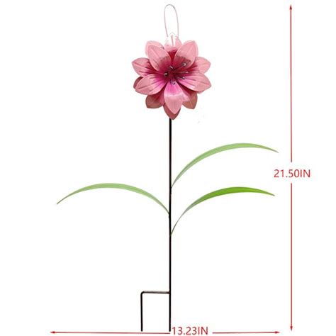 Pink Flower Yard Stake, 22" | At Home