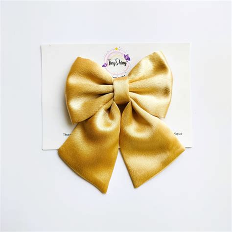 Satin Fabric - Pigtail Bows - Solid Colors – TinyShiny Boutique