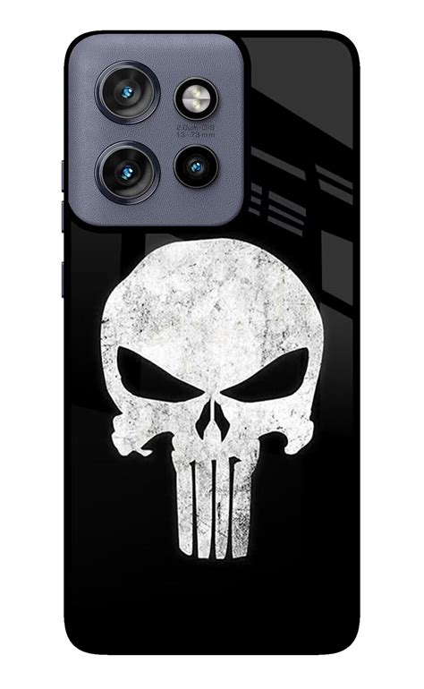 Buy Now Punisher Skull Glass Case for Moto Edge 50 Neo Online | Casekaro