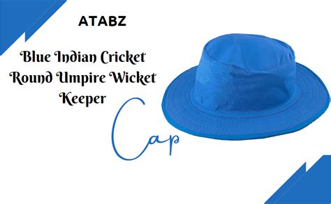 Buy Blue Indian Cricket Round Umpire Wicket Keeper Hats and caps for ...