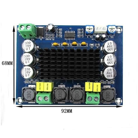 TPA3116D2 XH-M543 120W Dual Channel High Power Digital Power Amplifier ...