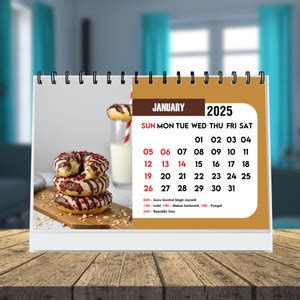 ESCAPER 2025 Bakery Products Desk Calendar 2025 Table Calendar Price in ...